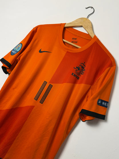 Arjen Robben Netherlands 2012 Euros home football shirt (M)