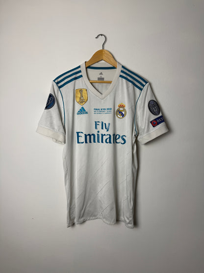 Toni Kroos Real Madrid CF 2017-18 final home football shirt (M)