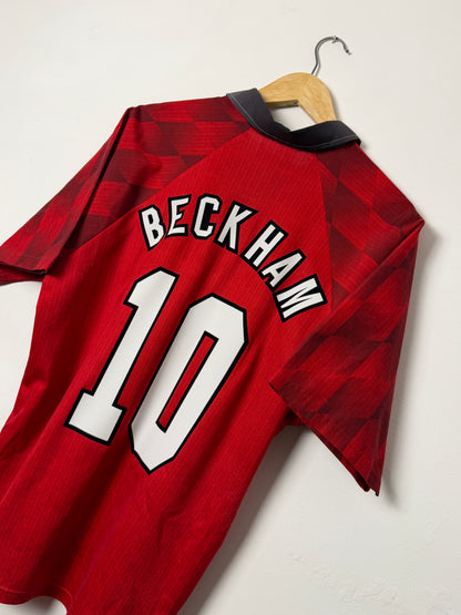 David Beckham Manchester United 1996-97 home football shirt (L)