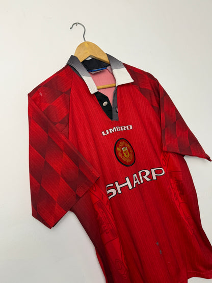 David Beckham Manchester United 1996-97 home football shirt (L)
