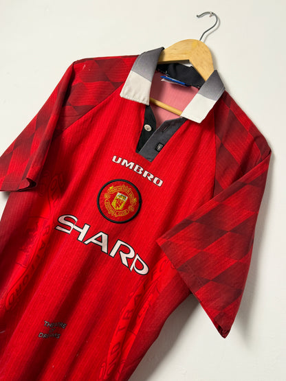 David Beckham Manchester United 1996-97 home football shirt (L)