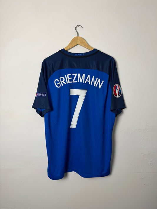 Antoine Griezmann France 2016 Euro home football shirt (XL)