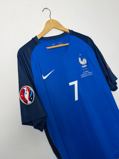 Antoine Griezmann France 2016 Euro home football shirt (XL)