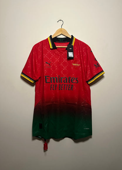 AC Milan x Off White "DIAVOLI" 2024-25 fourth football shirt authentic ultraweave (L)