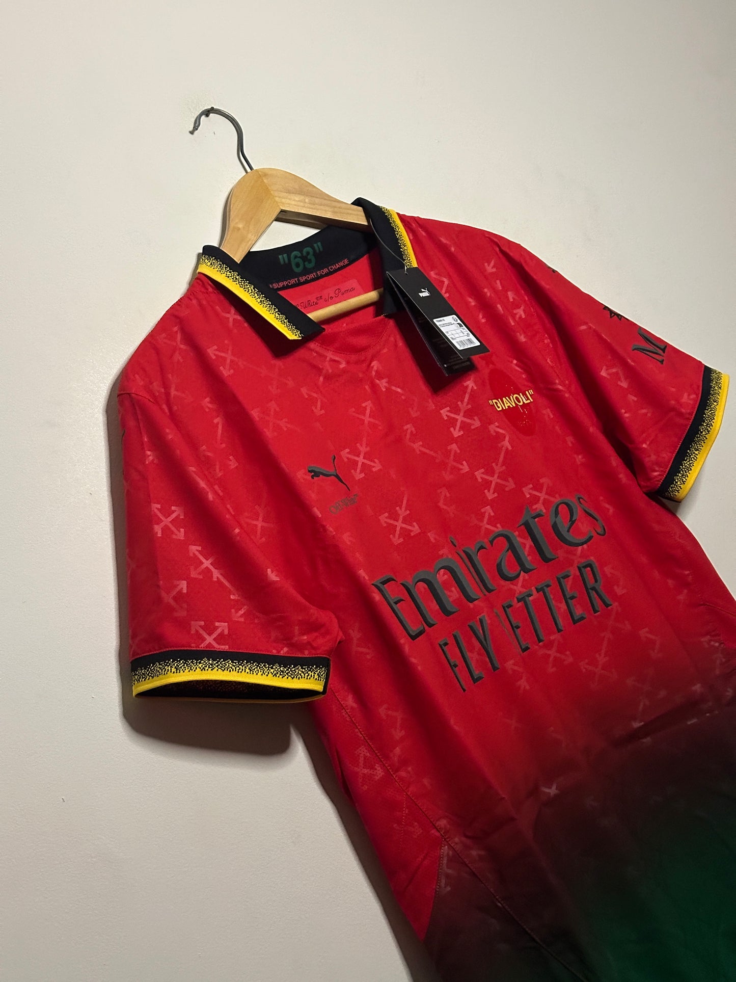 AC Milan x Off White "DIAVOLI" 2024-25 fourth football shirt authentic ultraweave (L)