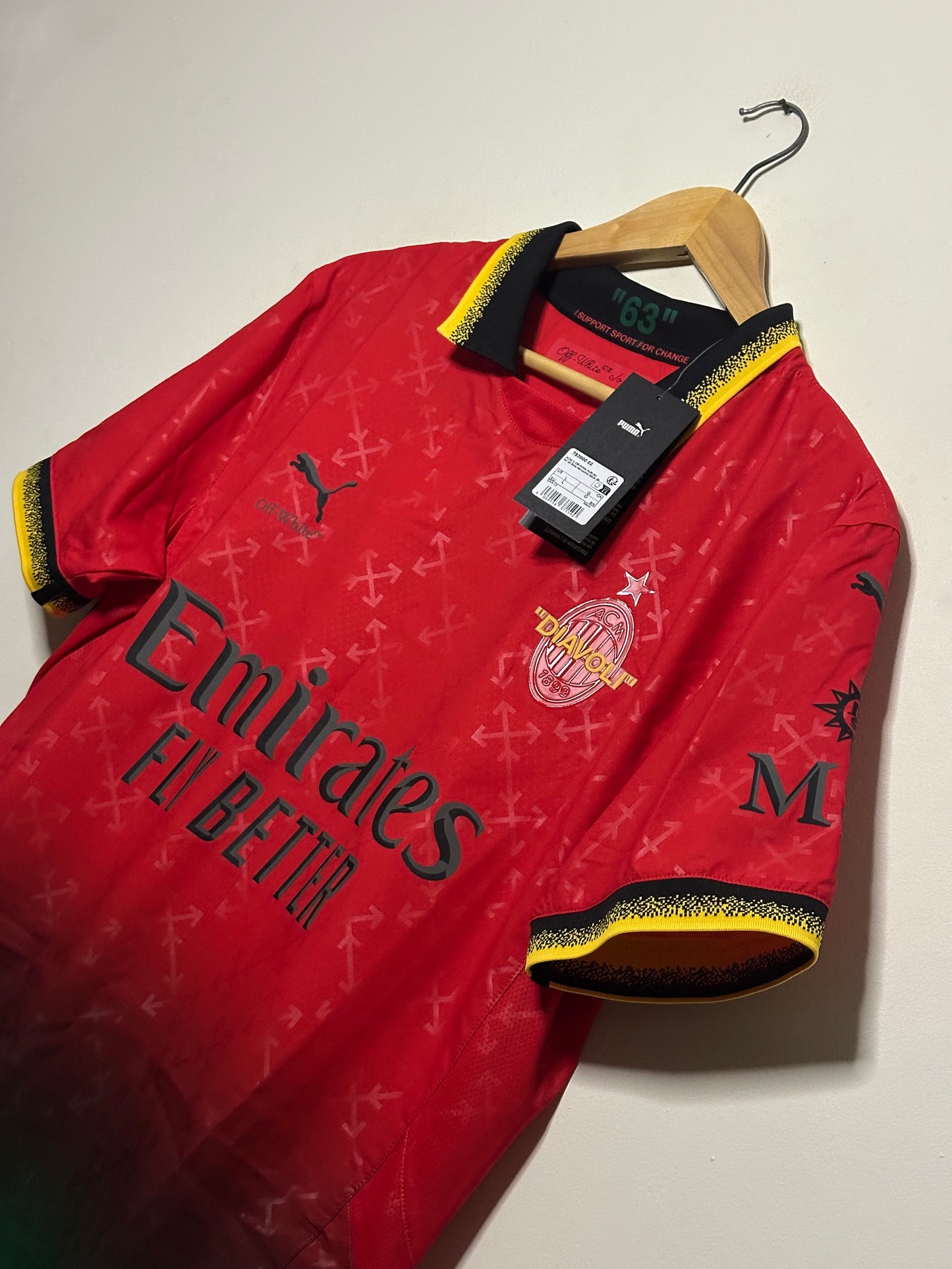 AC Milan x Off White "DIAVOLI" 2024-25 fourth football shirt authentic ultraweave (L)