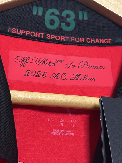 AC Milan x Off White "DIAVOLI" 2024-25 fourth football shirt authentic ultraweave (L)