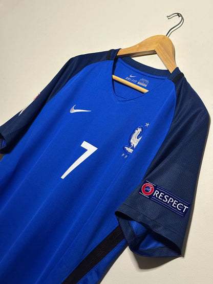 Antoine Griezmann France 2016 Euro home football shirt (L)