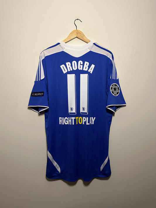 Didier Drogba Chelsea FC 2011-12 home football shirt (XL)