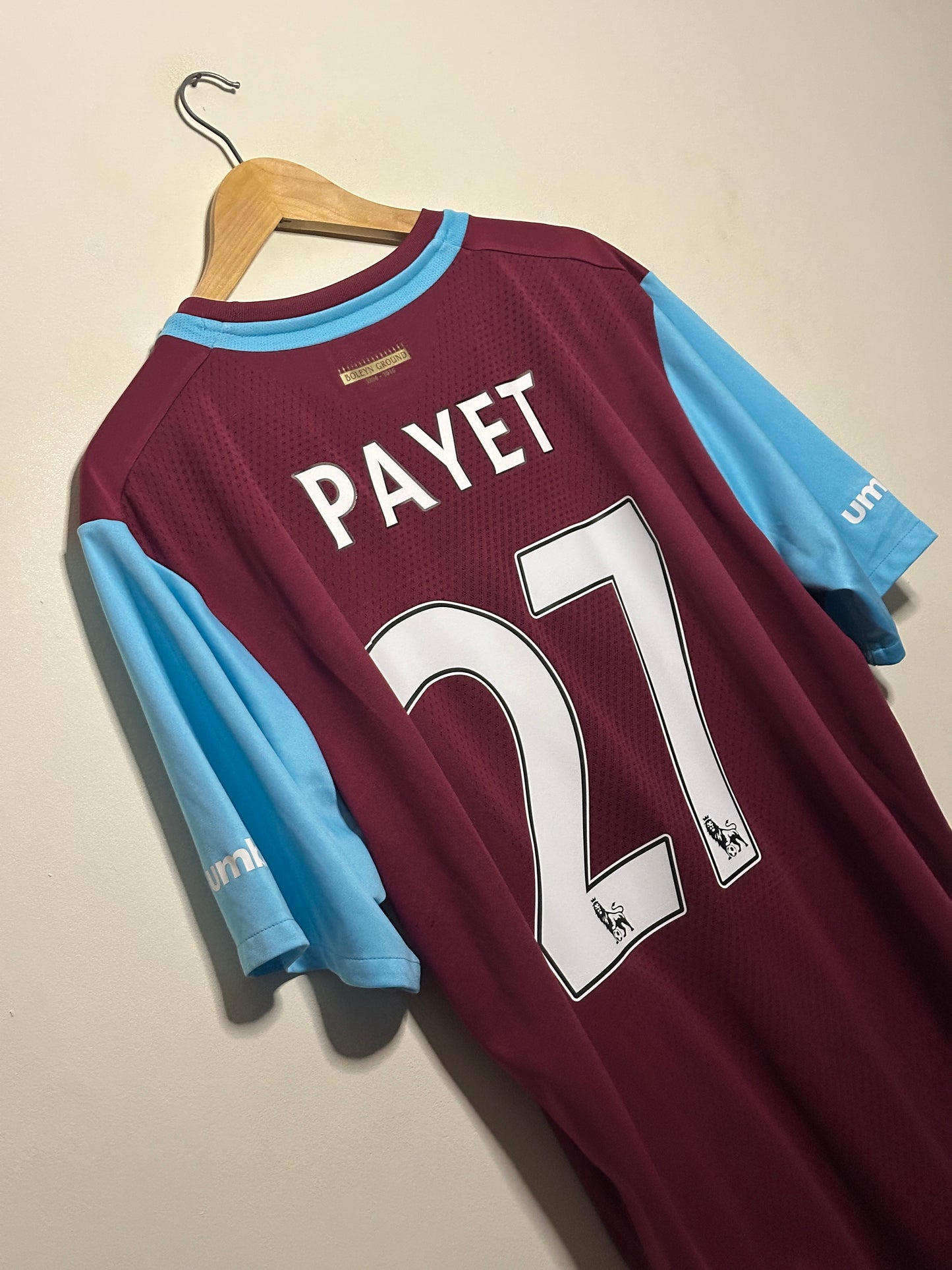 Dimitri Payet West Ham United 2015-16 home football shirt (XXL)