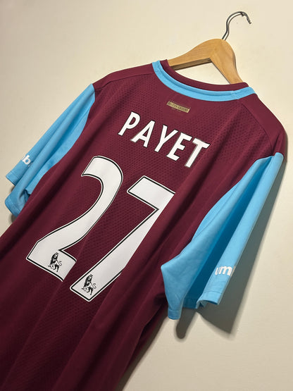 Dimitri Payet West Ham United 2015-16 home football shirt (XXL)