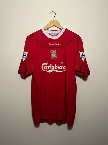 Steven Gerrard Liverpool FC 2002-04 home football shirt (M)