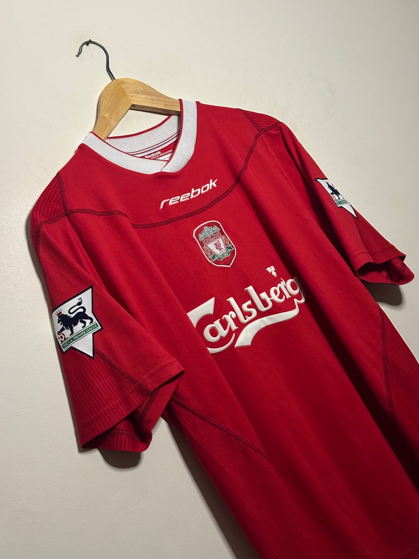 Steven Gerrard Liverpool FC 2002-04 home football shirt (M)