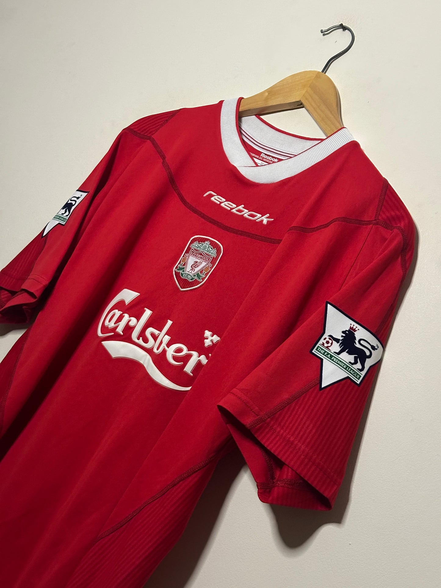 Steven Gerrard Liverpool FC 2002-04 home football shirt (M)