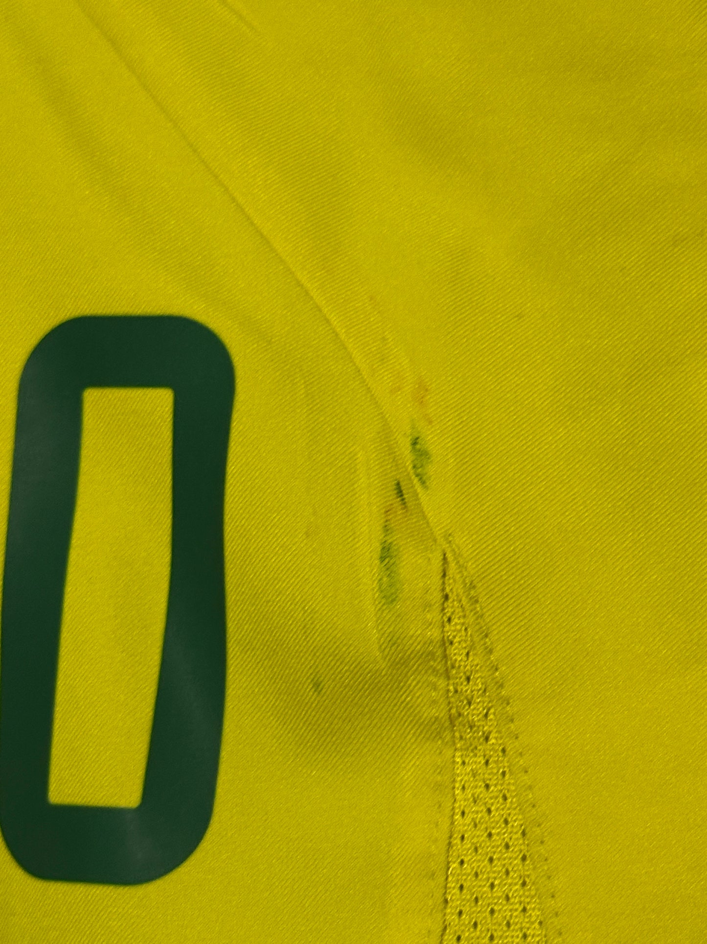 Ronaldinho Brazil 2002 World Cup home football shirt (M)