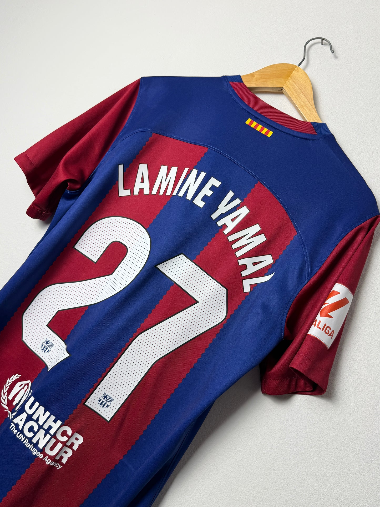 Lamine Yamal FC Barcelona 2023-24 home football shirt (M)