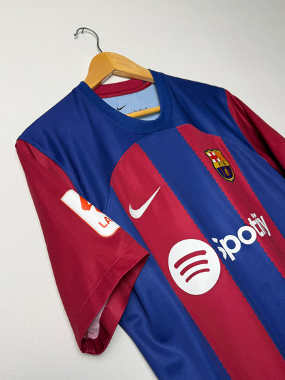 Lamine Yamal FC Barcelona 2023-24 home football shirt (M)