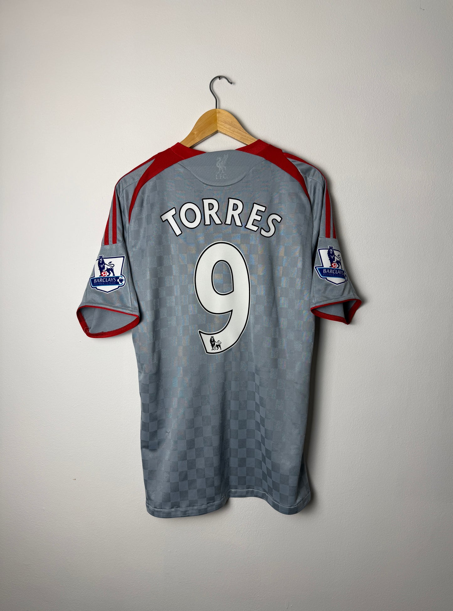 Fernando Torres Liverpool FC 2008-09 away football shirt (L)