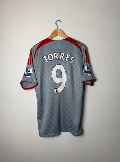 Fernando Torres Liverpool FC 2008-09 away football shirt (L)