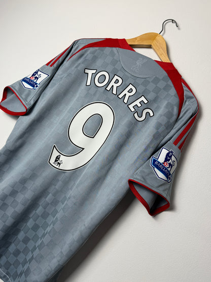 Fernando Torres Liverpool FC 2008-09 away football shirt (L)