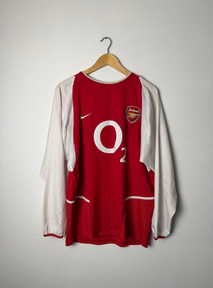 Thierry Henry Arsenal FC 2003-04 long sleeve home football shirt (M)
