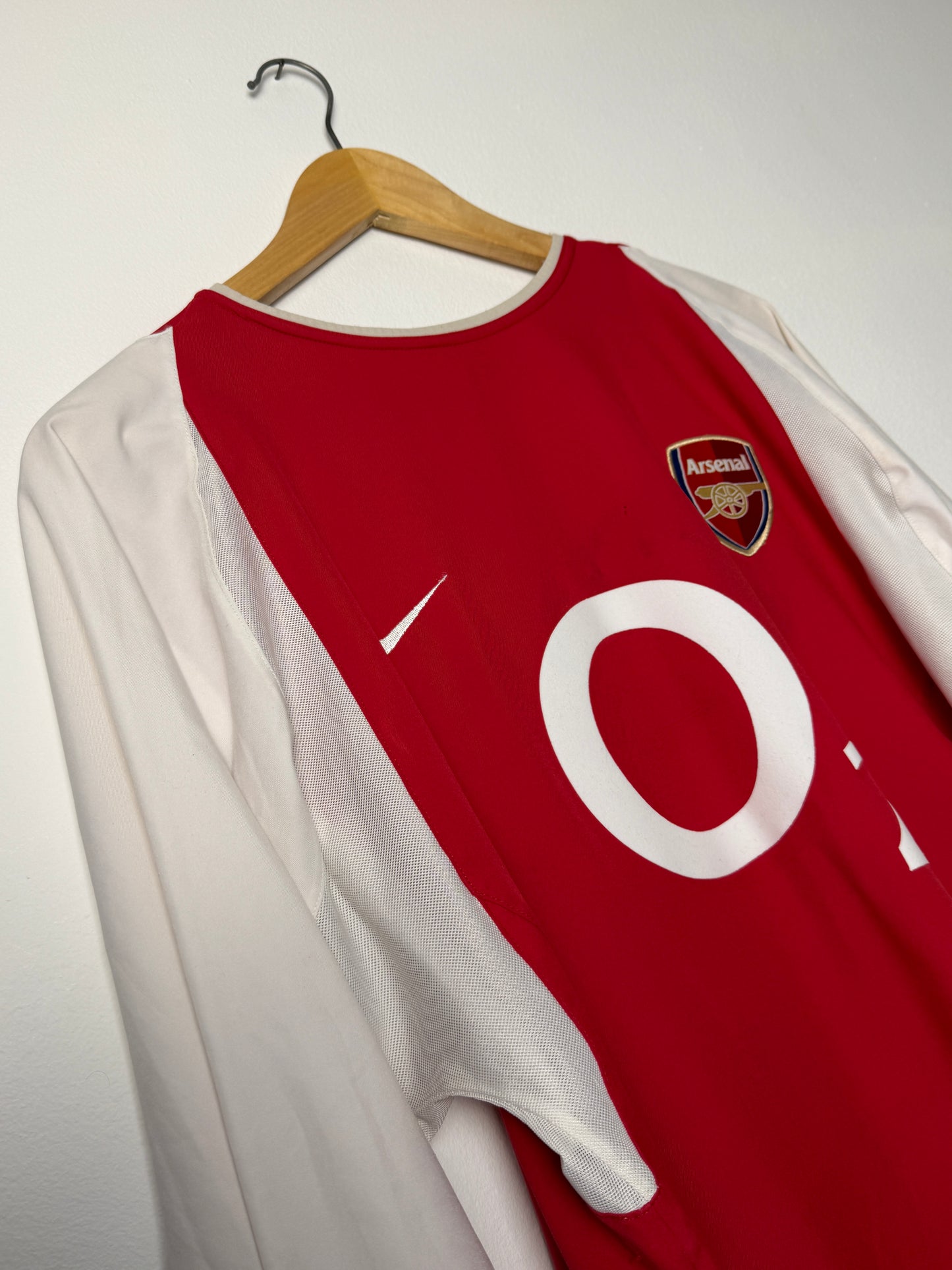 Thierry Henry Arsenal FC 2003-04 long sleeve home football shirt (M)