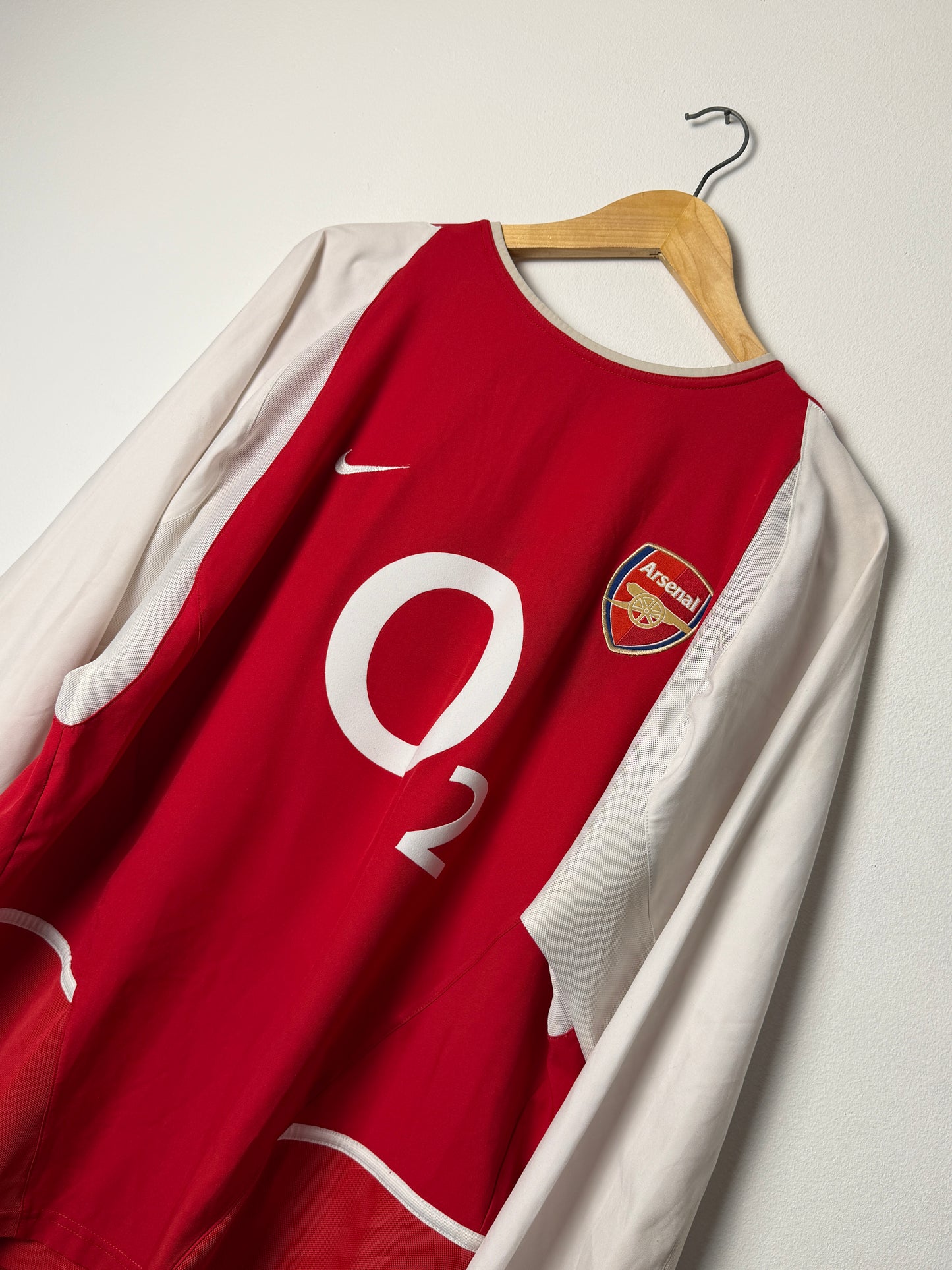 Thierry Henry Arsenal FC 2003-04 long sleeve home football shirt (M)