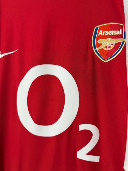 Thierry Henry Arsenal FC 2003-04 long sleeve home football shirt (M)