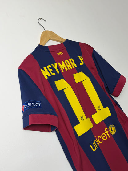 Neymar JR FC Barcelona 2014-15 Champions League final edition home football shirt (M)
