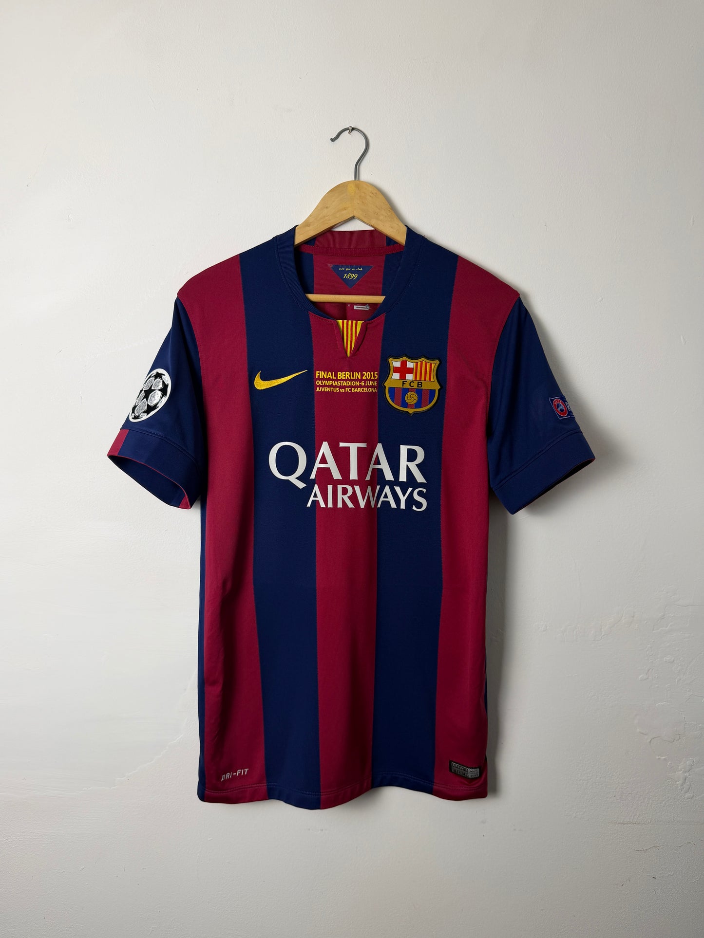 Neymar JR FC Barcelona 2014-15 Champions League final edition home football shirt (M)