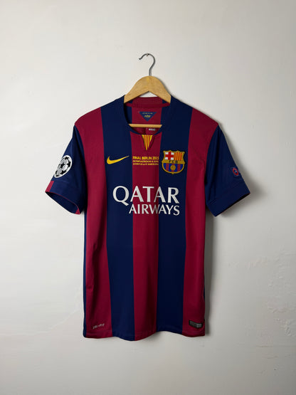 Neymar JR FC Barcelona 2014-15 Champions League final edition home football shirt (M)