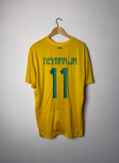 Neymar JR Brazil 2011 home football shirt (XL)
