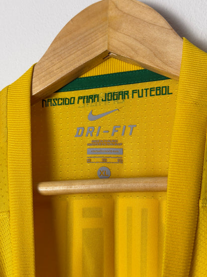 Neymar JR Brazil 2011 home football shirt (XL)