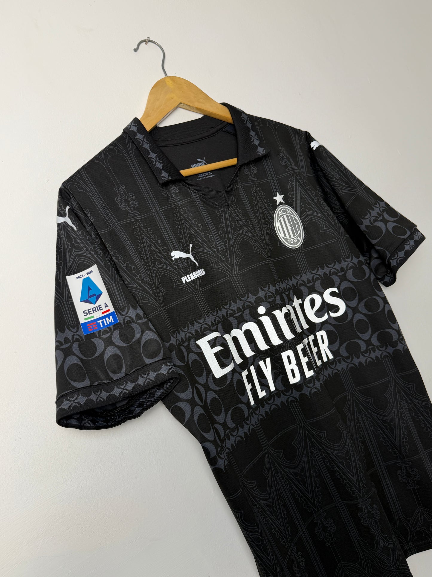 Rafa Leao AC Milan x Simple Pleasures 2023-24 fourth football shirt (M)
