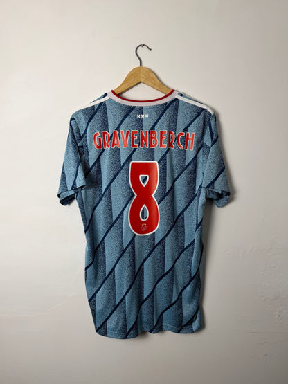 Ryan Gravenberch AFC Ajax 2020-21 away football shirt (L)