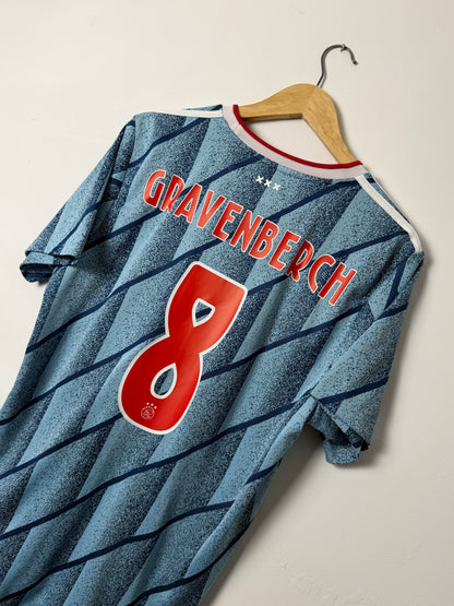 Ryan Gravenberch AFC Ajax 2020-21 away football shirt (L)