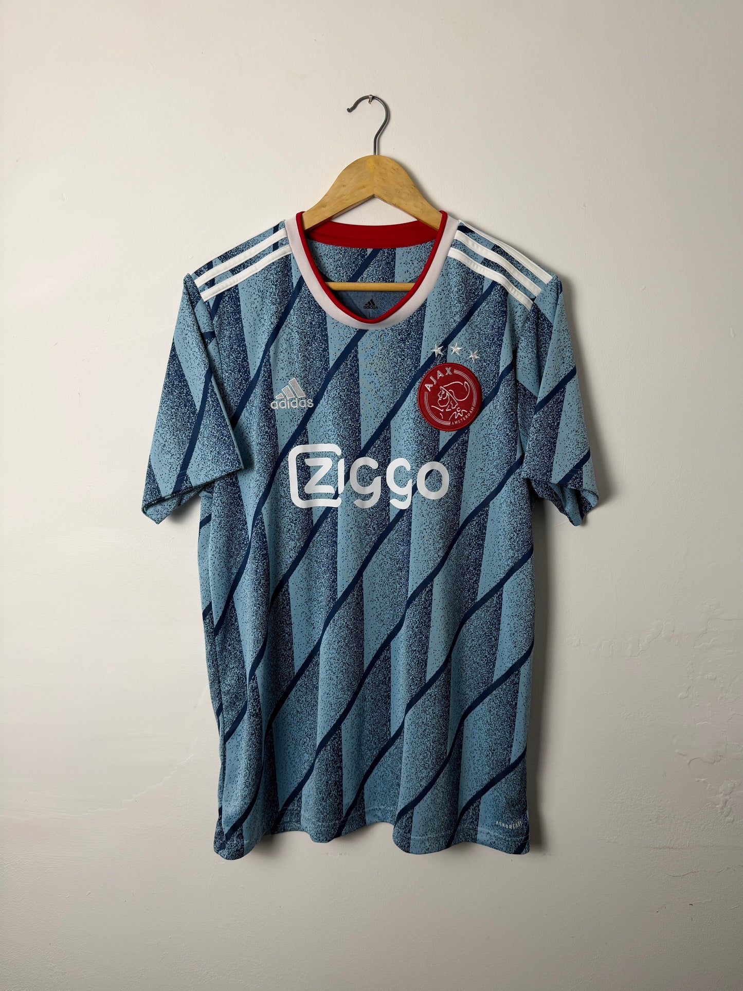 Ryan Gravenberch AFC Ajax 2020-21 away football shirt (L)