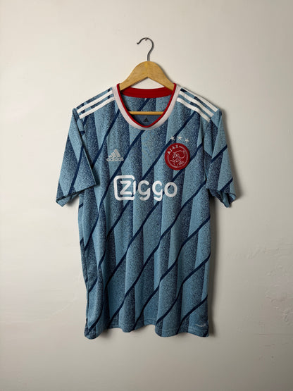 Ryan Gravenberch AFC Ajax 2020-21 away football shirt (L)