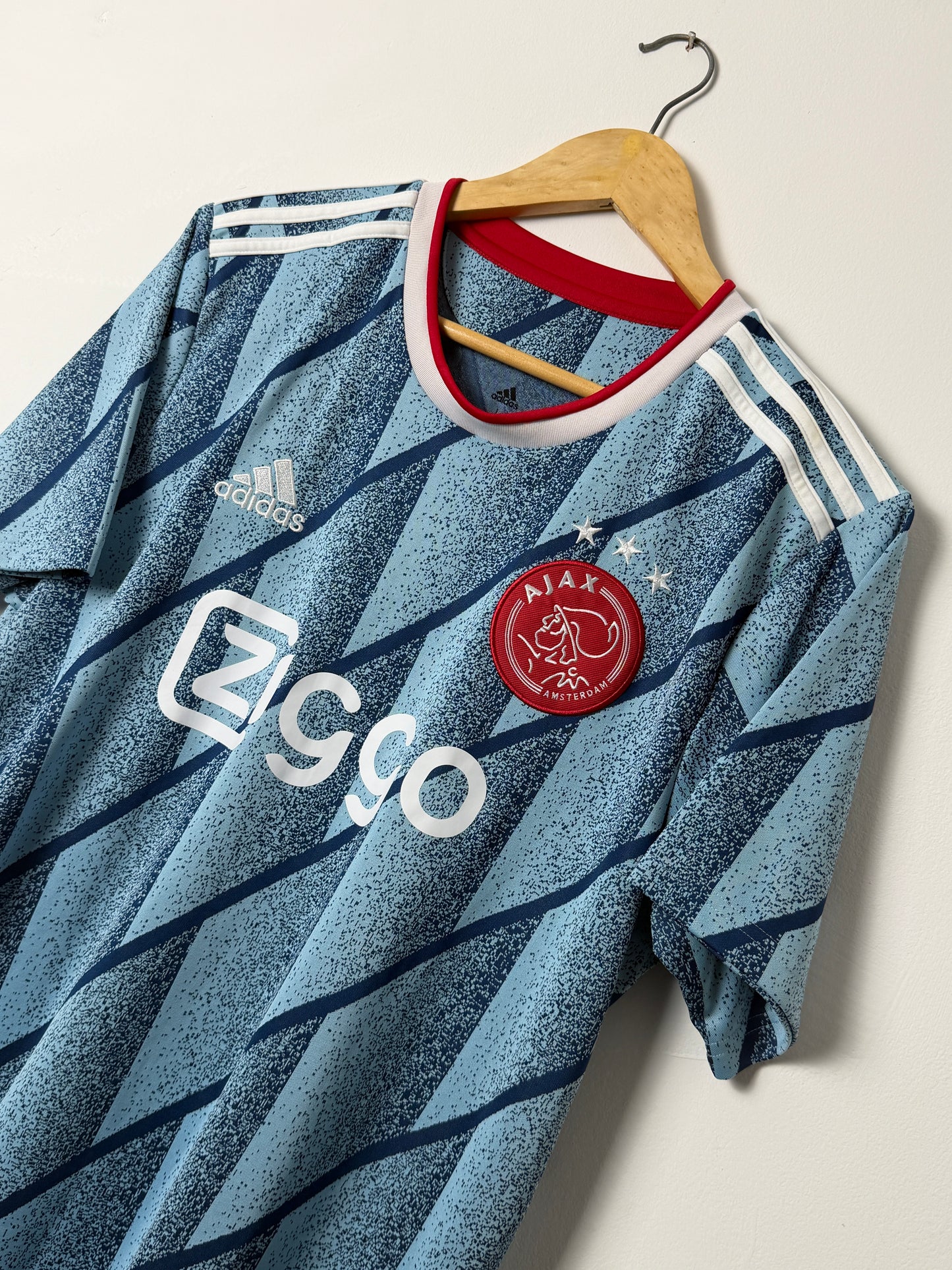 Ryan Gravenberch AFC Ajax 2020-21 away football shirt (L)