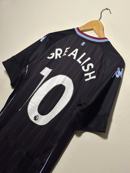Jack Grealish Aston Villa 2020-21 away football shirt (M)