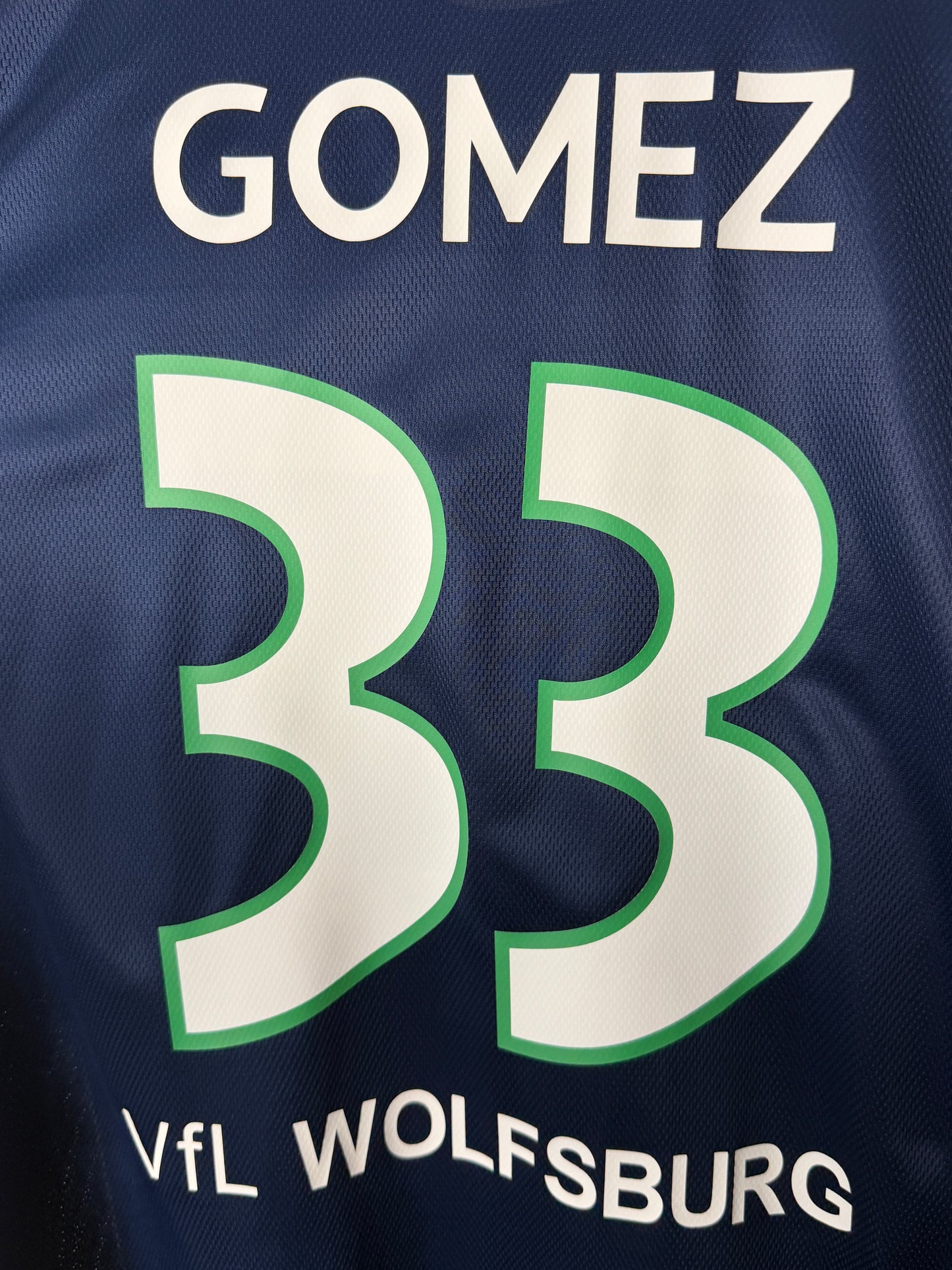 Mario Gomez VFL Wolfsburg 2016-17 third football shirt (L)