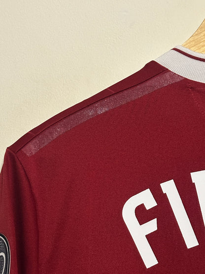 Roberto Firmino Liverpool FC 2017-18 home football shirt (M)