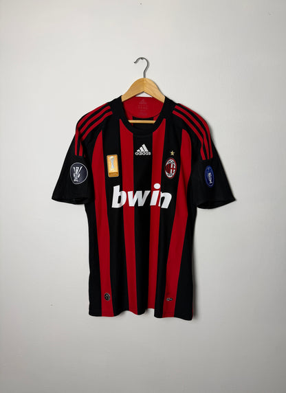 Ronaldinho AC Milan 2008-09 home football shirt (M)