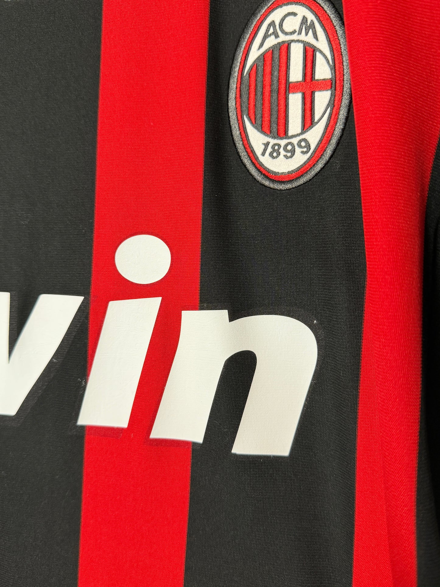 Ronaldinho AC Milan 2008-09 home football shirt (M)