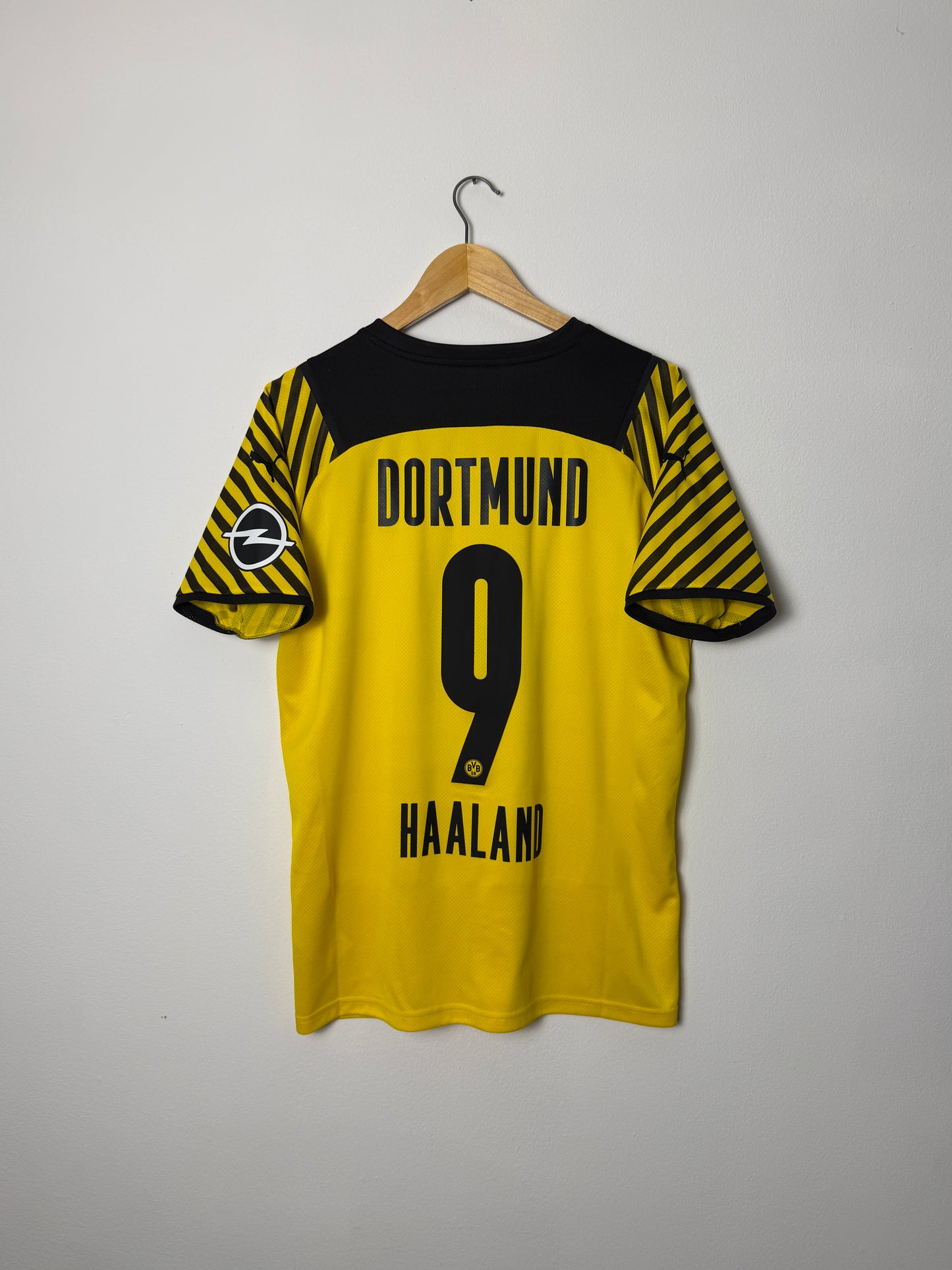 Erling Haaland Borussia Dortmund 2021-22 home football shirt (M)
