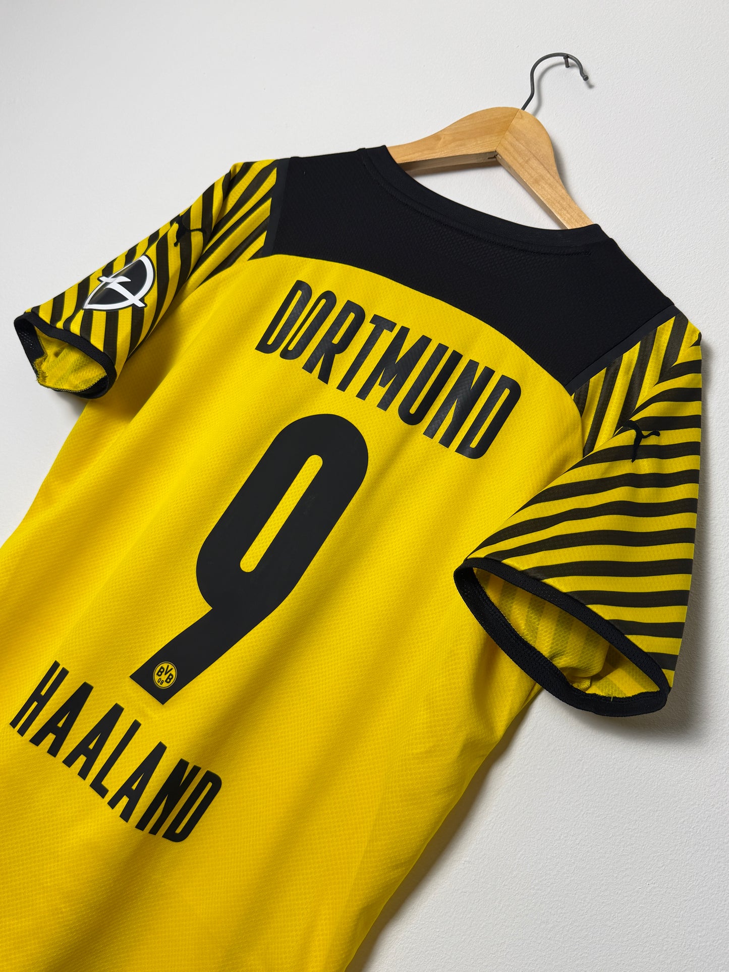 Erling Haaland Borussia Dortmund 2021-22 home football shirt (M)