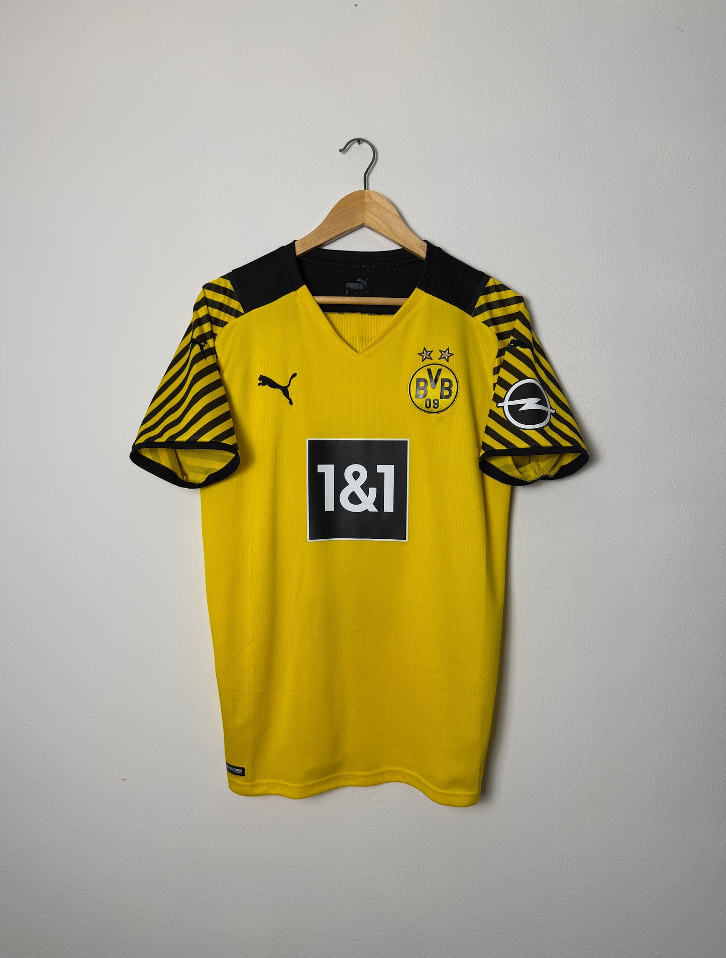 Erling Haaland Borussia Dortmund 2021-22 home football shirt (M)