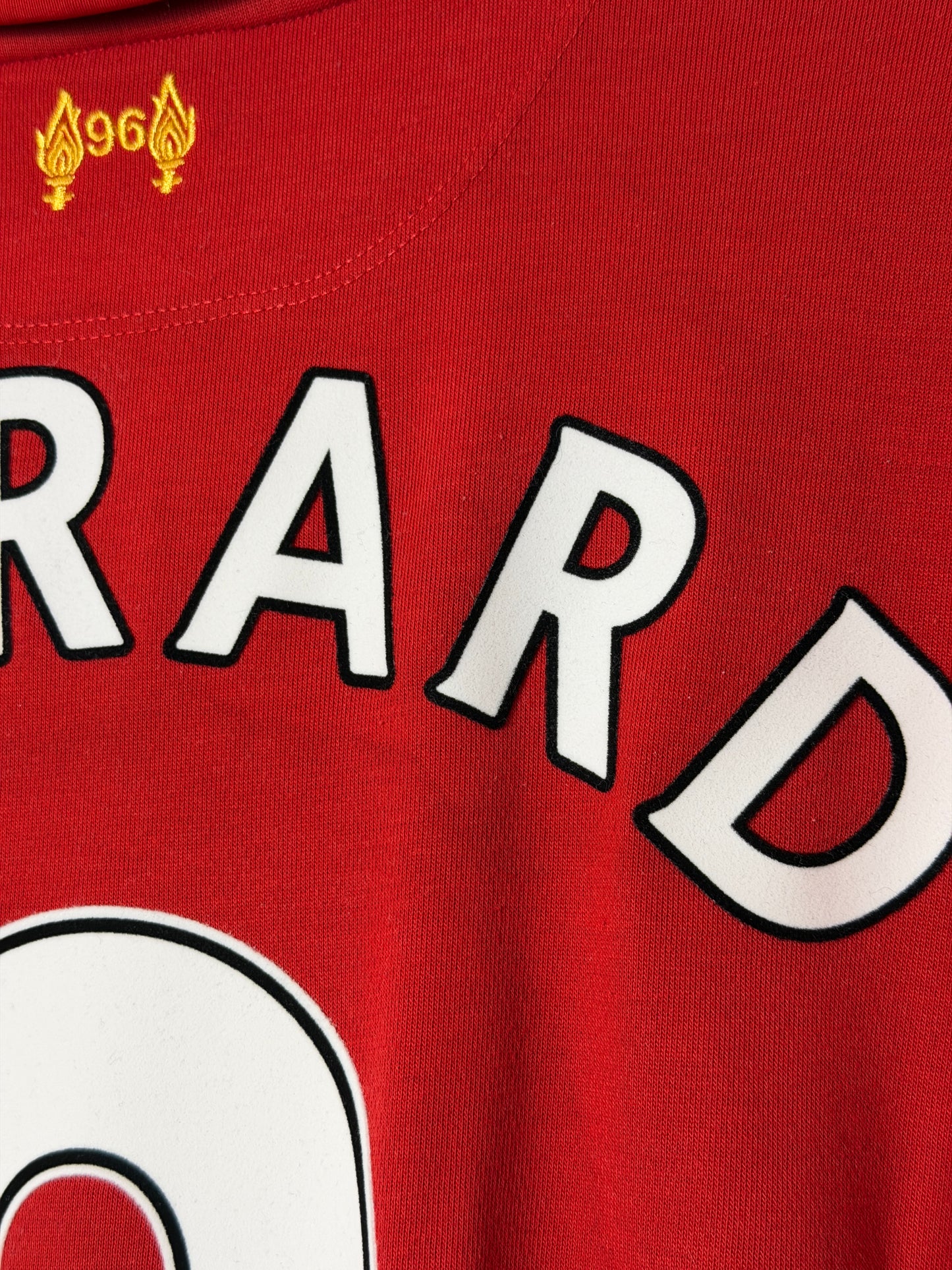 Steven Gerrard Liverpool FC 2012-13 home football shirt (L)