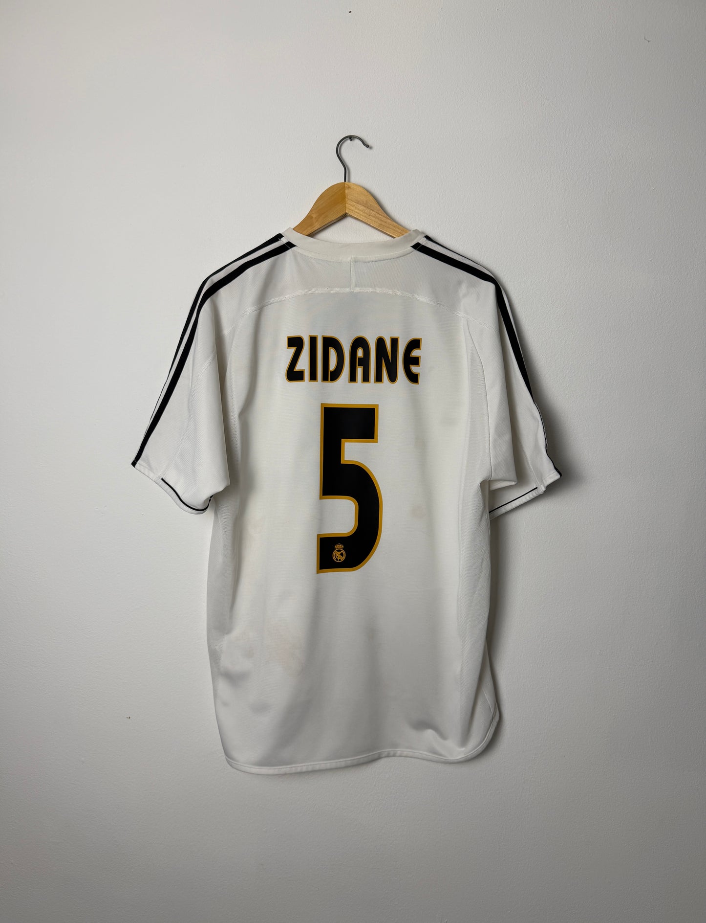 Zinedine Zidane Real Madrid CF 2003-04 home football shirt (L)