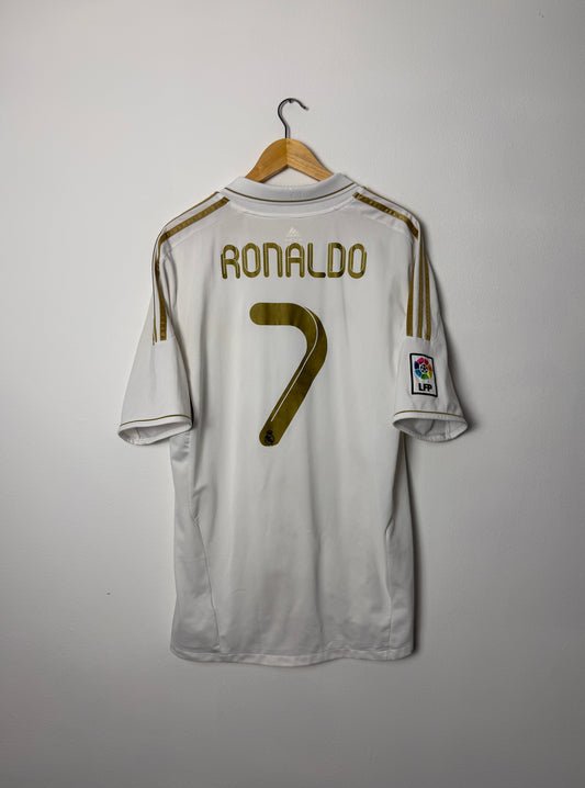 Cristiano Ronaldo Real Madrid CF 2011-12 home football shirt (XL)
